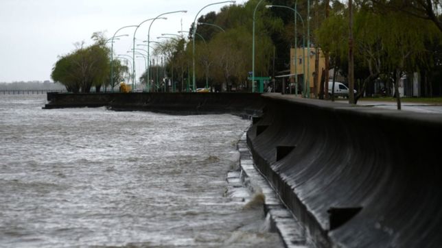 alerta en la region por la crecida del rio de la plata: podria llegar a 1.90 metros
