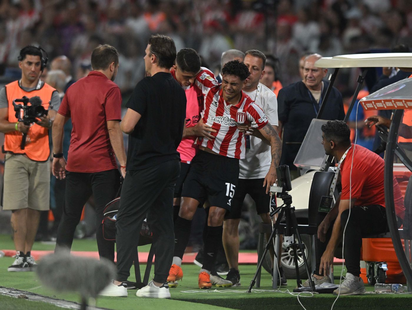 Estudiantes Racing Santiago del Estero Arzamendia lesión