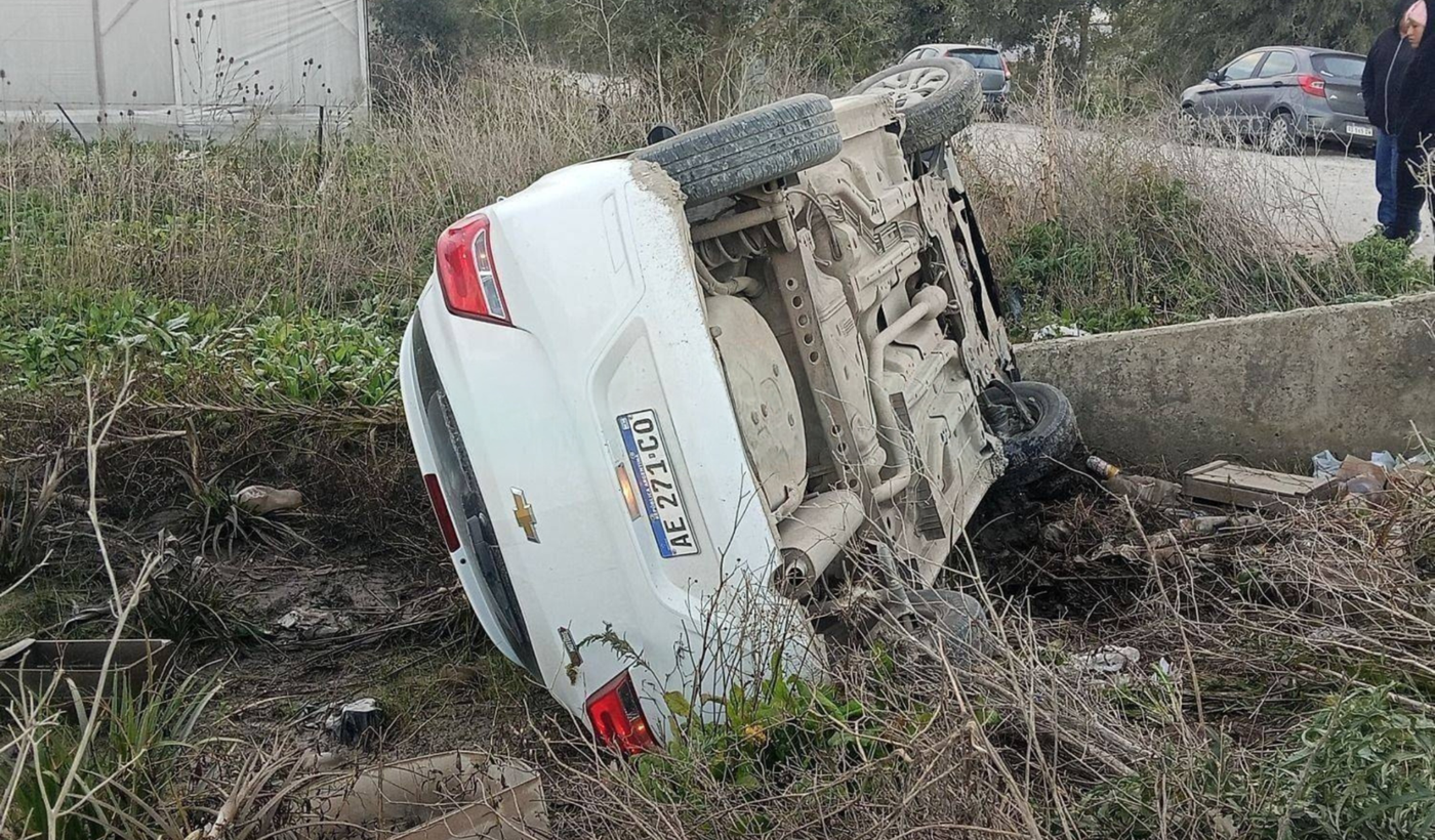 Vuelco en Ruta 36