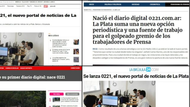 medios de la plata, la provincia y el pais le dan la bienvenida a 0221.com.ar