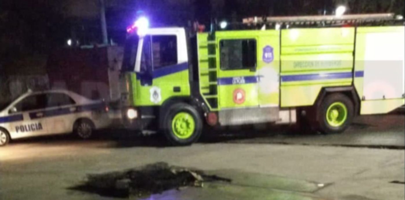 Hombre quemado en la Estación