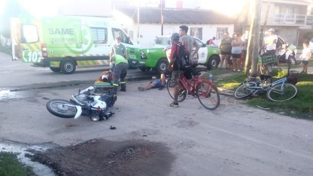 la choco un policia borracho, sigue internada y necesita una protesis para volver a casa