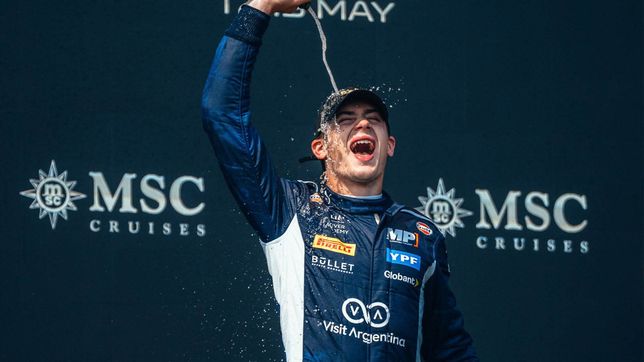 franco colapinto gano su primera carrera en formula 2 con una impresionante maniobra en la ultima vuelta