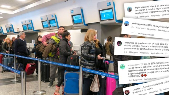los mensajes de bronca y decepcion de los turistas estafados por la agencia de viajes