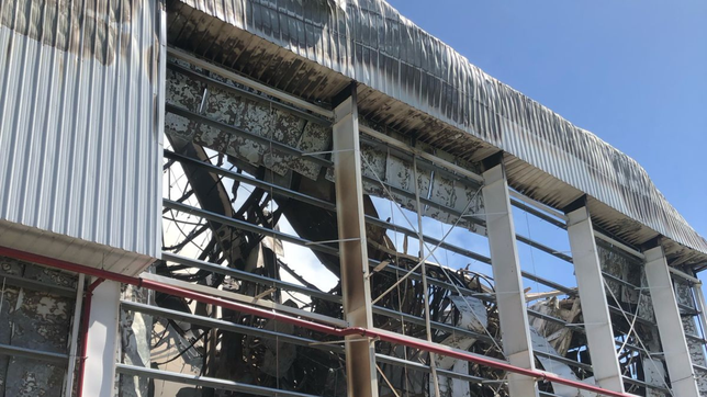 el video del dia despues: asi quedo el frigorifico gorina tras el voraz incendio