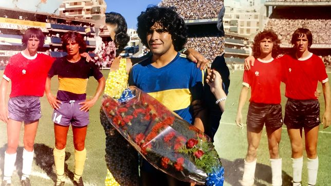la emocion de un equipo de barrio de la plata que jugo en la bombonera el dia del debut de maradona en boca