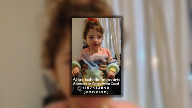 lucas lobos y su aporte a una campana solidaria para que una nena pueda realizarce un tratamiento