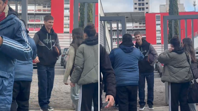 juan foyth estuvo en uno viendo a la reserva de estudiantes