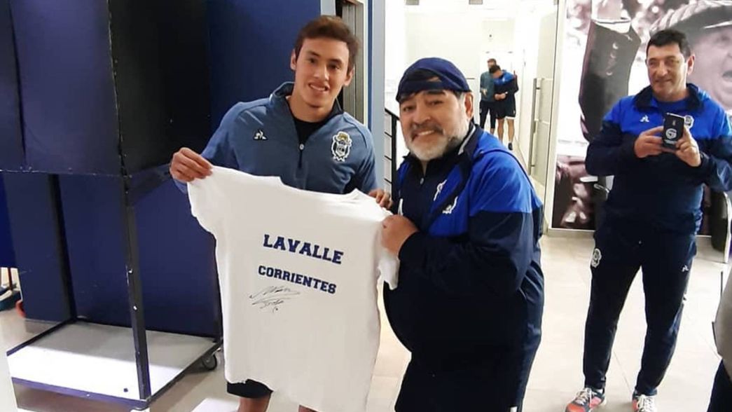 El tierno recuerdo de Lautaro Chávez de Diego Maradona tras marcar su primer gol en Aldosivi