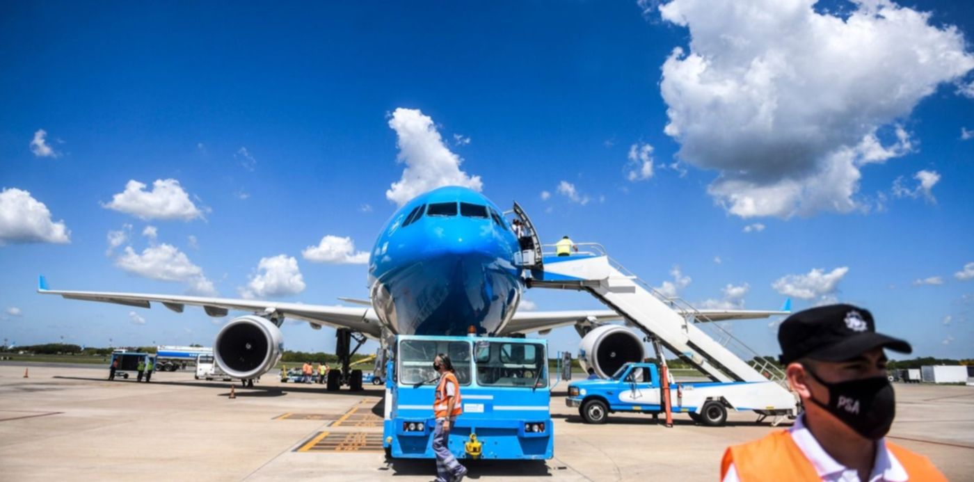 Vuelo vacuna Aerolíneas Argentinas