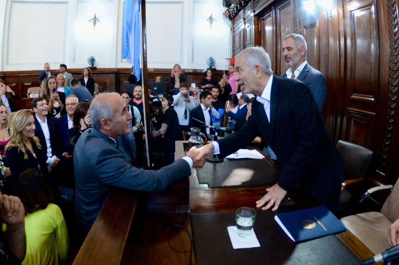 El intendente Julio Alak junto al presidente de la UNLP, Martín López Armengol. El intendente Julio Alak junto al presidente de la UNLP, Martín López Armengol.