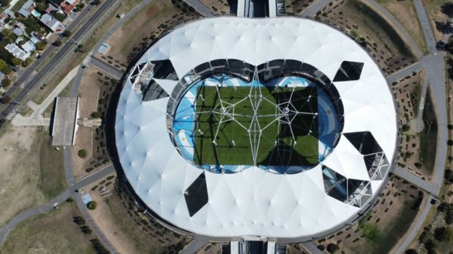 las imagenes aereas que muestran el estadio unico a un mes de comenzar el mundial sub 20