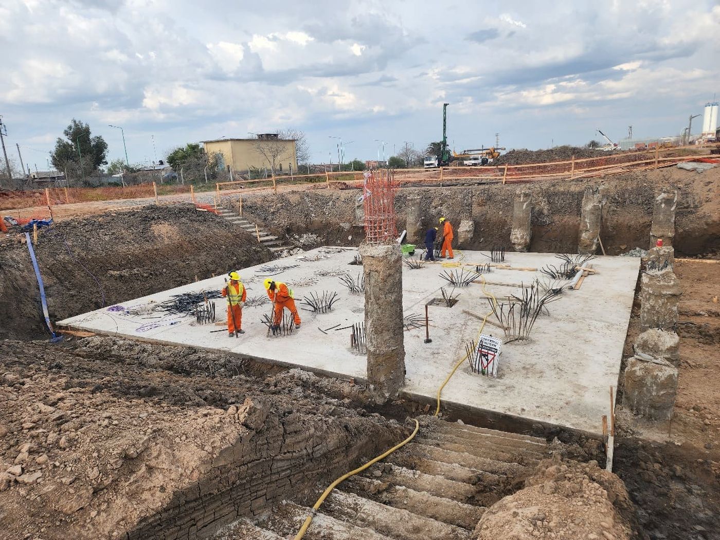 Así avanzan los trabajos en la nueva Planta Potabilizadora de Punta Lara