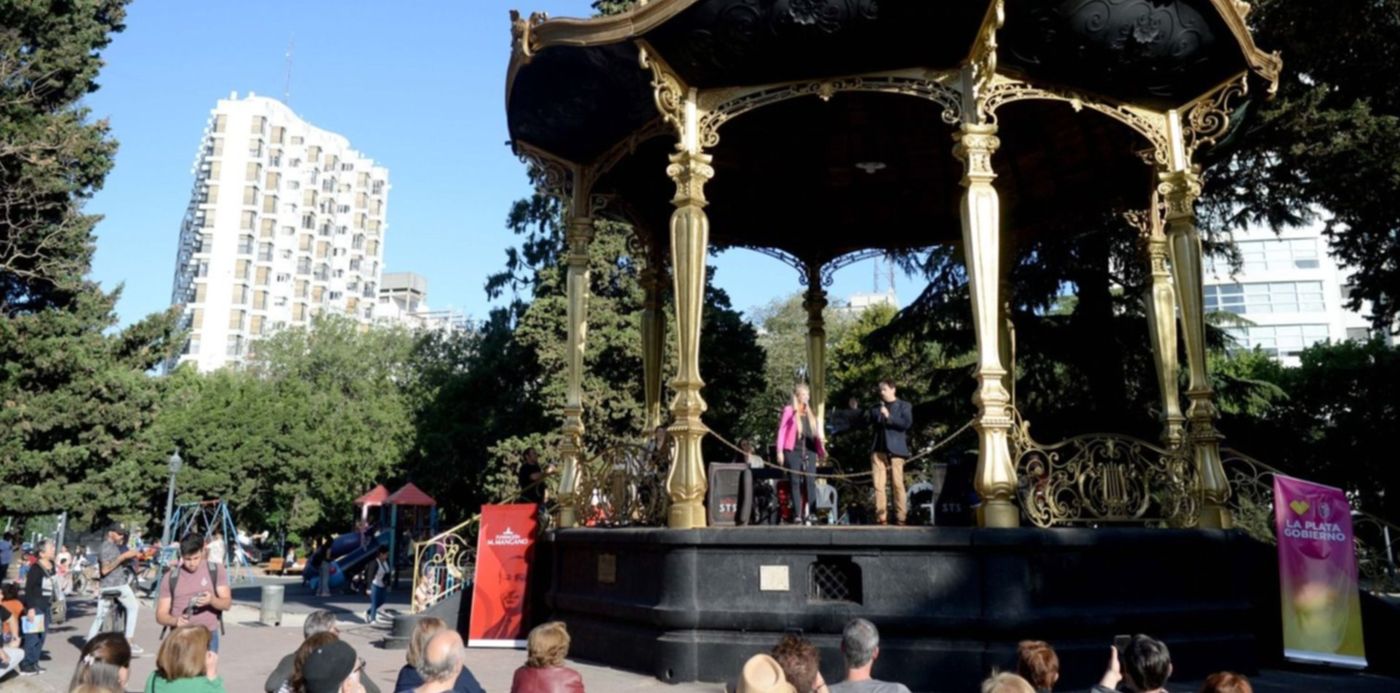 Reinauguración de la Glorieta de Plaza San Martín