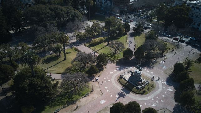 un hombre fue apunalado tras una fuerte discusion en plaza san martin