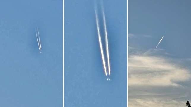 la increible imagen en el cielo de la plata que genero desconcierto entre los vecinos