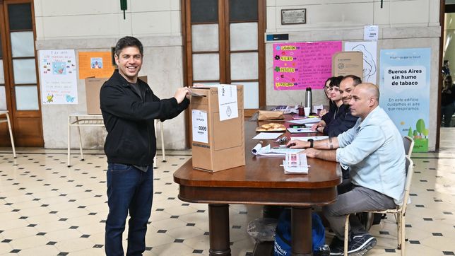 axel kicillof voto en la plata y ratifico su postura sobre la boleta unica de papel