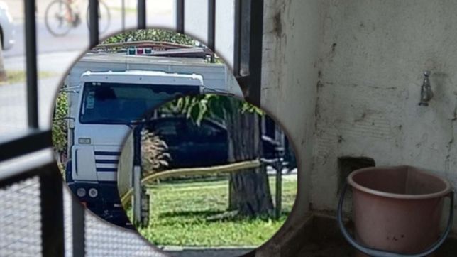 un misterioso camion chupo de la red y dejo a todo un barrio de la plata sin agua