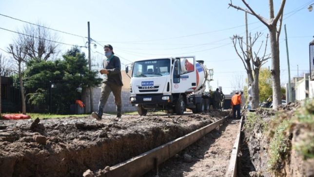 retoman la pavimentacion y renovacion integral de la calle 28 bis en gonnet