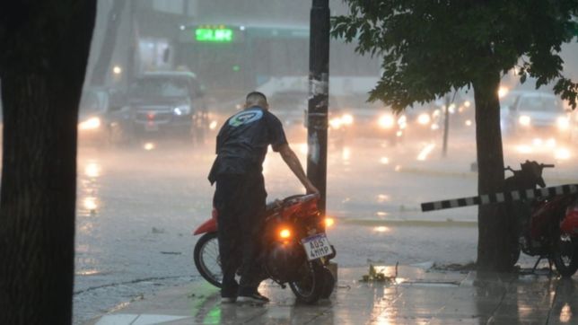 la plata amanecio con neblina a la espera de fuertes vientos, lluvias y tormenta