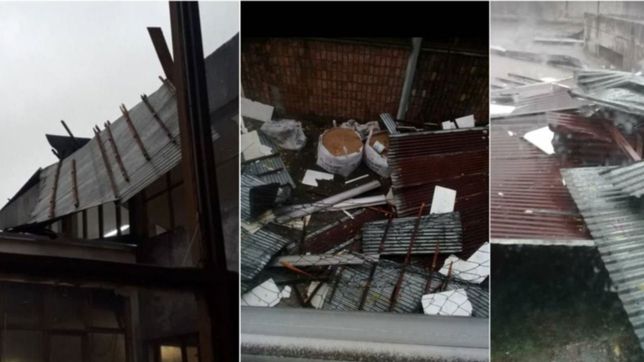 suspendieron las clases en el taller de la escuela platense a la que se volo el techo