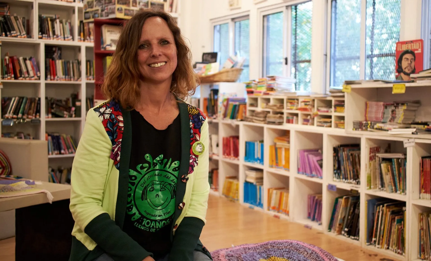 Paula Kriscautzky, fundadora de la biblioteca 