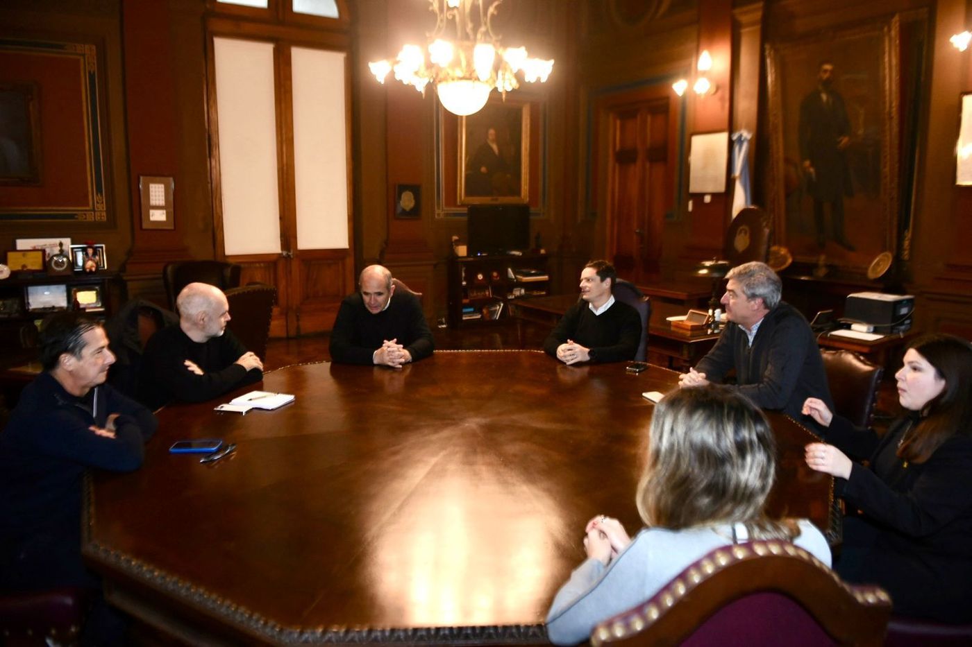 Horacio Rodríguez Larreta se reunió con el presidente de la UNLP, Martín López Armengol.