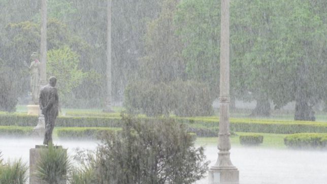 llueve en la plata y rige el alerta amarillo por fuertes vientos hasta el domingo