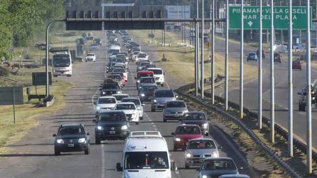 mas de 2.000 autos por hora circularon por la ruta 2