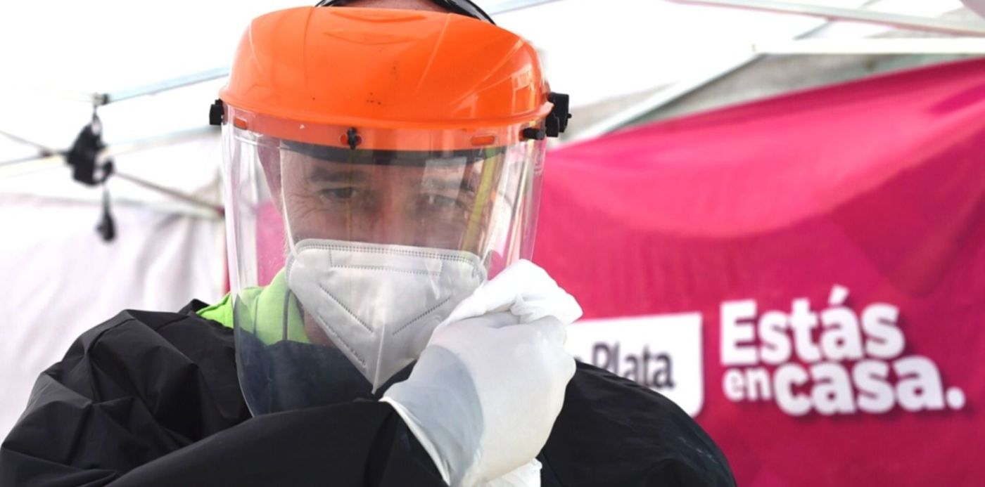 Hisopados en Plaza Moreno