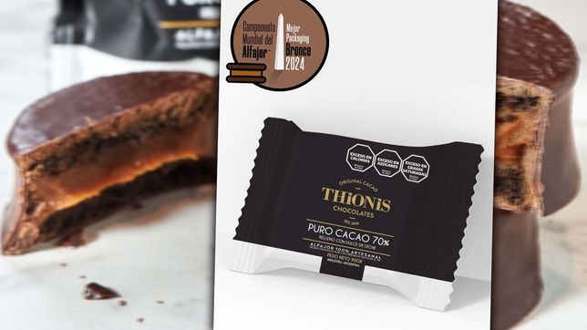 una empresa de la plata diseno el envoltorio de thionis y fue premiada en el mundial del alfajor