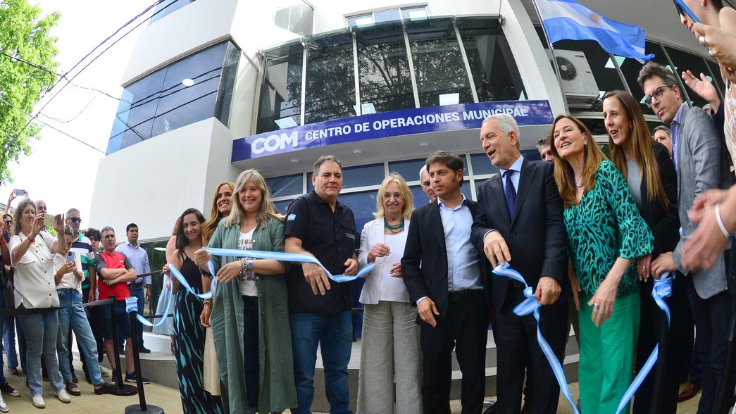 Alak y Kicillof inauguraron el nuevo COM que concentra todas las áreas municipales de seguridad