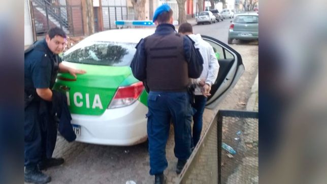 amenazo a su pareja, descarto un arma cuando llego la policia y termino detenido
