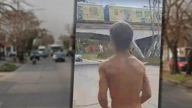 sorprendieron a un ladron robando en la plata y lo obligaron a correr desnudo por las calles del barrio