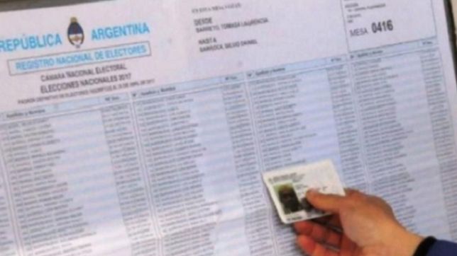 ya estan disponibles los padrones provisorios para las elecciones legislativas 2021