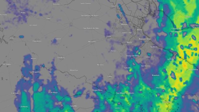 la plata pasada por agua: ¿hasta que hora seguiran las lluvias en la ciudad?