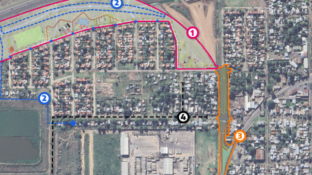 obras hidraulicas, nuevas calles y plazas renovadas: el mapa que muestra como quedara el mercadito