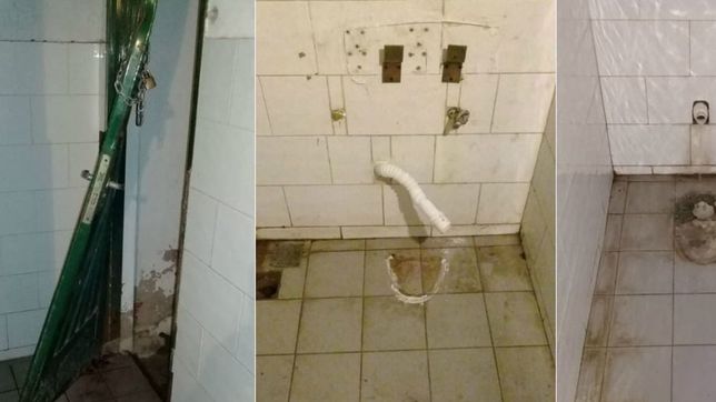 destrozaron las instalaciones de un club de city bell y se robaron hasta el inodoro