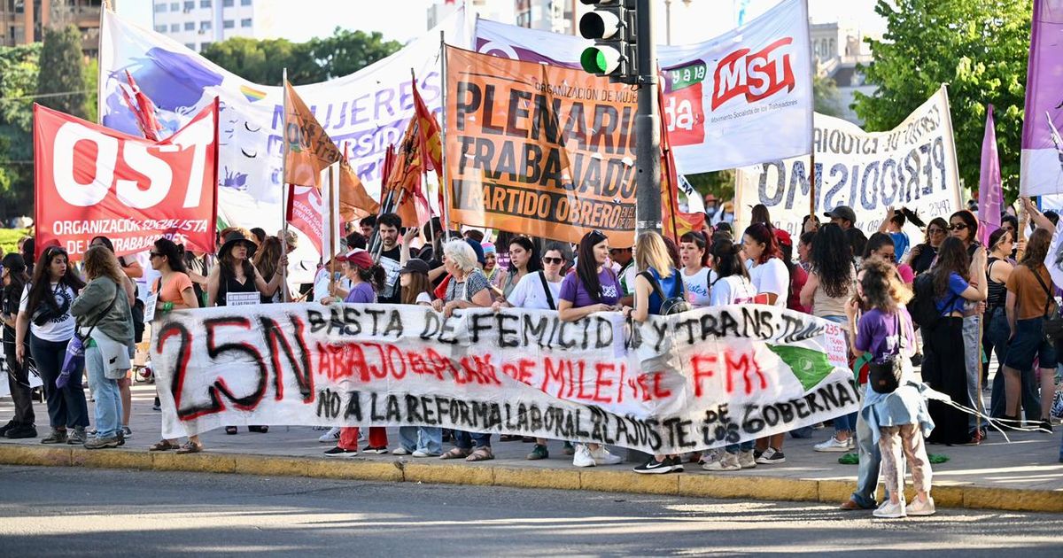 Multitudinaria marcha en La Plata por el Día Internacional de la lucha ...