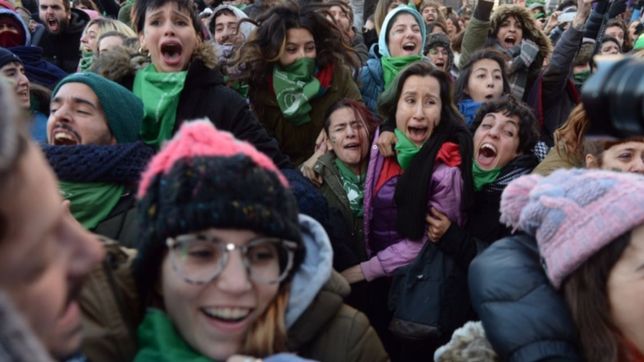 votacion historica: asi se vivio la votacion en el congreso por el aborto legal