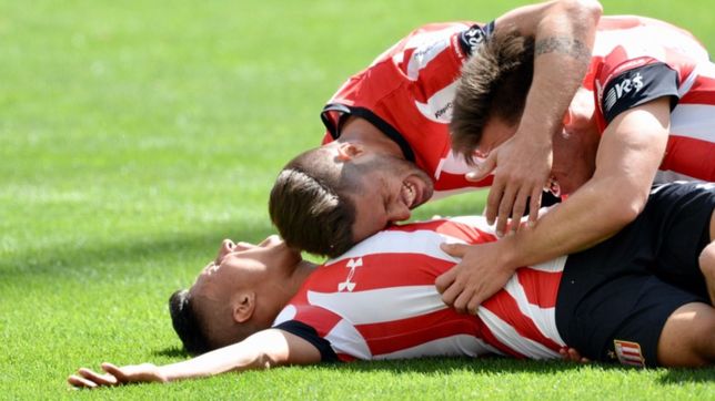 el pincha encontro la ventaja en un partido en donde no la estaba pasando bien