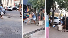 dos trapitos se disputaron a las pinas el control de una calle centrica en la plata dos trapitos se disputaron a las pinas el control de una calle centrica en la plata