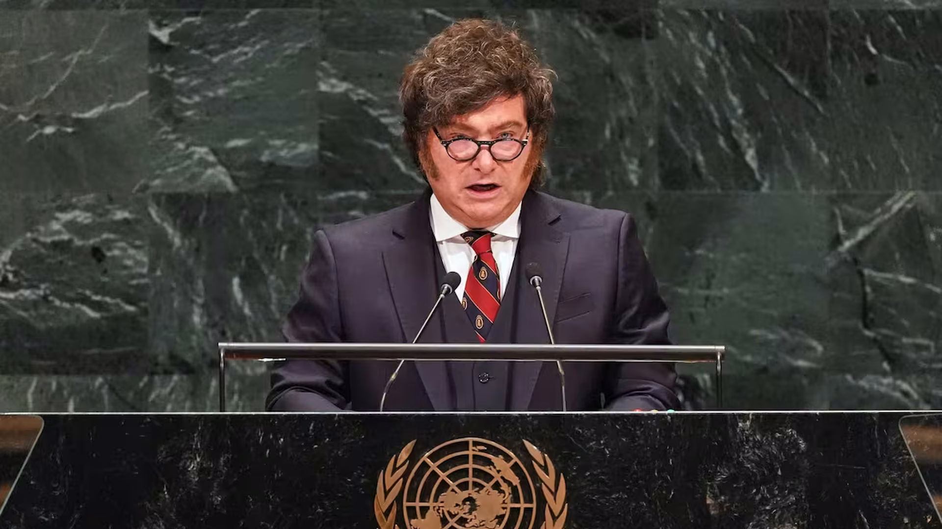 Milei criticó a la ONU por su postura sobre las Islas Malvinas y cargó contra Irán