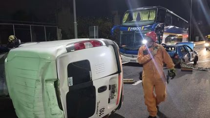 Un impactante triple choque complica el tránsito desde La Plata a un zona de CABA y el Conurbano