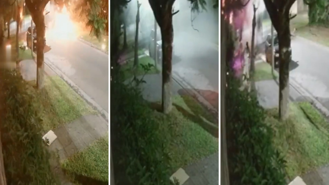 se incendio parte de una casa en gonnet en medio de los festejos de la navidad a causa de la pirotecnia