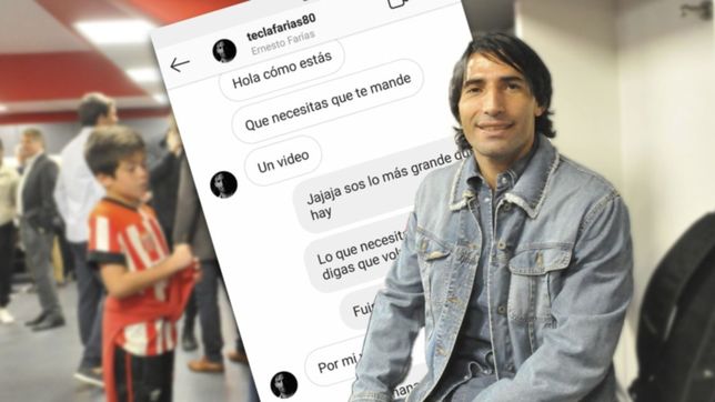 la conversacion entre el tecla farias y un hincha de estudiantes: por mi vuelvo