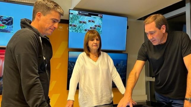 garro recibio a patricia bullrich y le mostro el plan para reducir el riesgo de inundacion