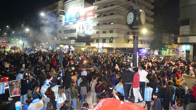 un hombre le partio un botellazo en la cabeza a otro durante los festejos por la copa america