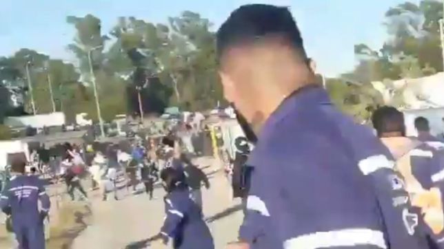 videos: asi fue el incidente entre la uocra y empleados de la termoelectrica de ensenada