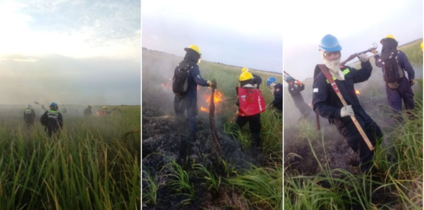 Incendio en Reserva de Punta Lara